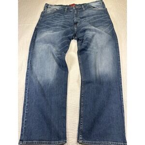 Foundry MENS SIZE 46X32 Flex Denim Straight Relaxed Blue Stretch‎ Jeans